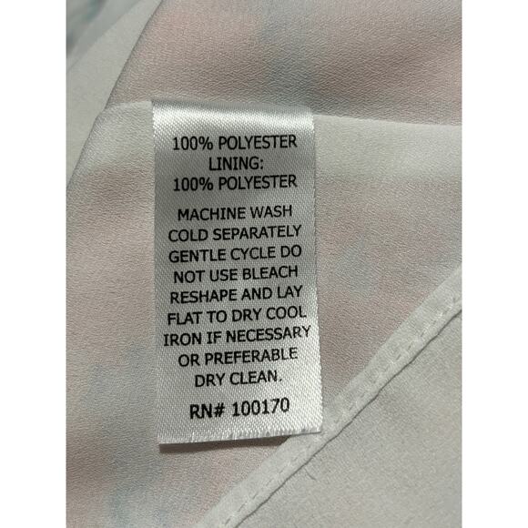 ST. Tropez West Sleeveless Tank Top Sz L Orange Blue Printed Relaxed Fit Blouse - Picture 6 of 6